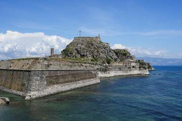 Poster - Corfu island Kerkyra old town bay Κέρκυρα