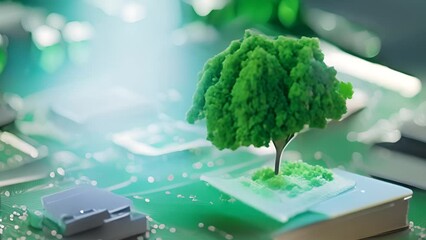 Poster - smart city interconnected concept generative ai