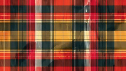 Seamless tartan design featuring a plaid pattern for printing