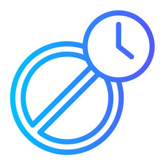 temporary business closure gradient icon