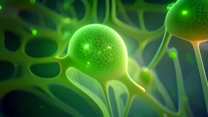 Poster - interconnected neurons concept generative ai