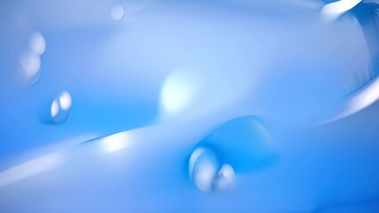 Poster - Close Up of Blue and White DNA Strand Generative AI