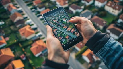 Poster - A person holding a smart phone in their hand, looking at the screen.
