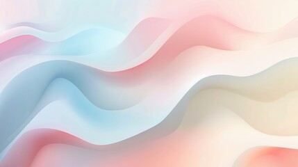 Poster - Blurry pastel gradient vector background with smooth transitions, perfect for a calming and elegant abstract design