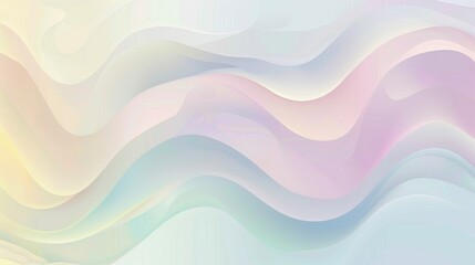 Poster - Blurry pastel gradient vector background with smooth transitions, perfect for a calming and elegant abstract design