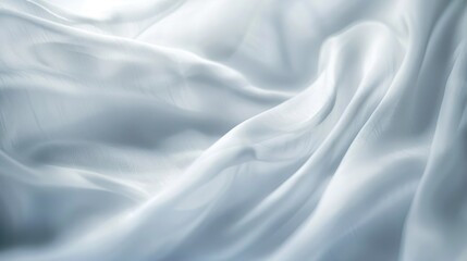 Poster - Blurred white fabric texture background with a soft, abstract design, perfect for a calm and sophisticated look