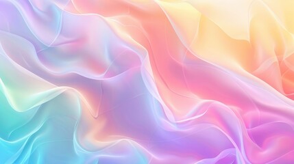 Poster - An abstract gradient background with soft, pastel colors blending seamlessly, perfect for a subtle and elegant design for banners and ads