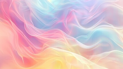 Poster - An abstract gradient background with soft, pastel colors blending seamlessly, perfect for a subtle and elegant design for banners and ads