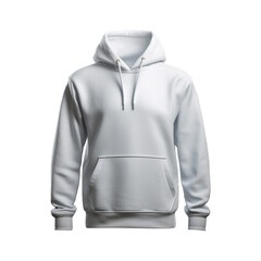 White hoodie isolated on transparent background png