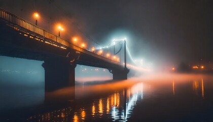 Poster - bridge over river