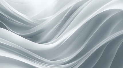 Poster - Abstract gray wave background with smooth, undulating lines, ideal for a modern and stylish wallpaper design