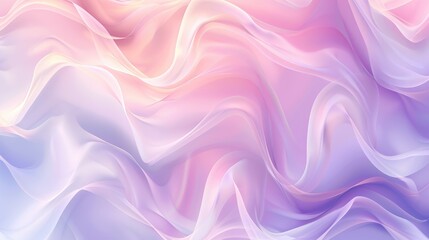 Poster - A pastel gradient background with soft, smooth lines in shades of purple, pink, and blue, ideal for creating a gentle and modern aesthetic