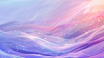 Poster - A pastel gradient background with defocused lines and smooth transitions in shades of purple, pink, and blue, perfect for a stylish and calming design