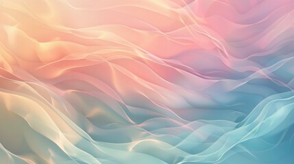 Poster - Vector background with a blurry pastel gradient, creating a smooth and soft abstract design for a modern look
