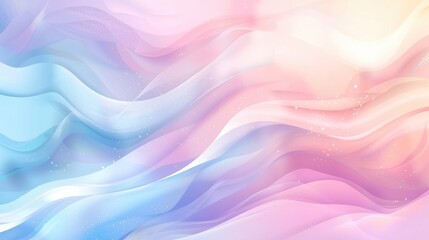 Poster - Vector background with a blurry pastel gradient, creating a smooth and soft abstract design for a modern look