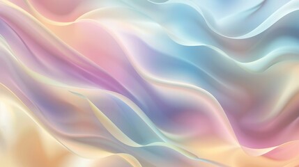 Poster - Vector background featuring a smooth, blurry pastel gradient, creating a soft and serene abstract visual