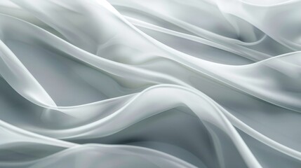 Leinwandbilder - Subtle gray wave pattern background with soft, flowing lines, perfect for creating a calm and sophisticated wallpaper