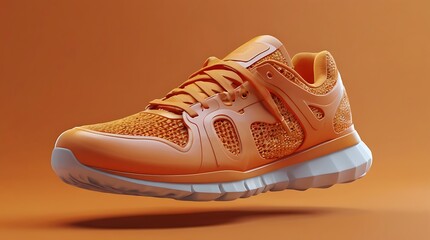 Wall Mural - 3D rendering of a running shoe.