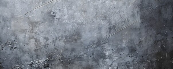 Poster - Abstract Gray Metal Texture with Scratches and Dust