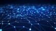 © iSomboon - Abstract image of a digital network with connections and nodes in blue, suitable for technology-themed events and cyber promotions.