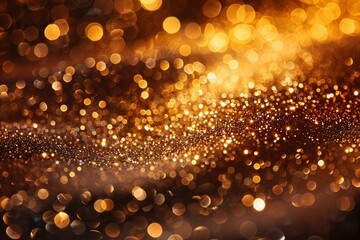 Close-up of shimmering gold background illuminated by multiple lights