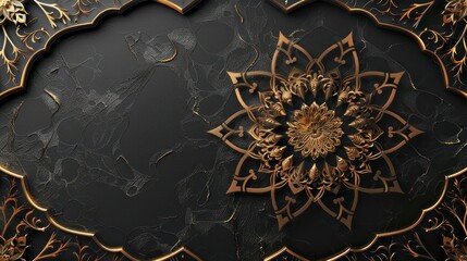 elegant 3d illustration showcasing a captivating islamic decorative background with elaborate patter