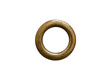 © Julia - Golden brass metal eyelet grommet ring isolated cutout on transparent