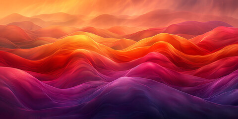 color field digital artwork with bold vibrant colors and smooth gradient transitions HDR Imaging and Pixel Shift Technology capture the vivid details and serene beauty of the piece