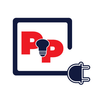 PP letter special vector logo design