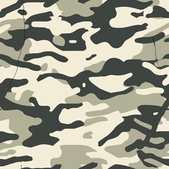 Military Camouflage Pattern for Army Style Designs Generative AI