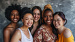 © Muhammad - Women's Equality Day photoshoot, International Women's day photoshoot, group of diverse multiracial and multi ethnic female colleagues smiling