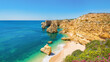 © Nick Brundle - A view of the beach and coastline at Praia da Marinha, Algarve, Portugal.