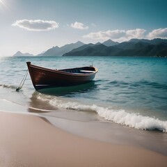 Wall Mural - boat on the beach