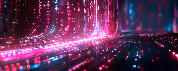 Digital backdround ideal for technological operations, neural networks, AI, data transmission and encryption, digital archives, audio and visual representations, scientific research