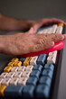 © Евгений Вершинин - Clean your keyboard easily with a gel cleaner, an efficient solution for a dustfree workspace