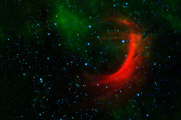 Wall Mural - beautiful red space. elements of this image furnished by nasa