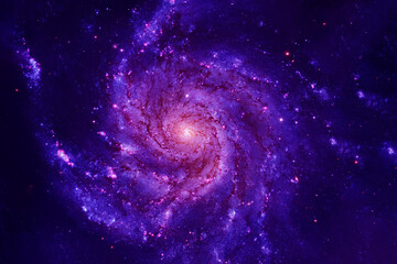 Wall Mural - beautiful blue space. elements of this image furnished by nasa