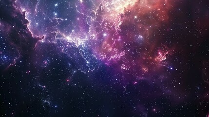 Space Panorama: Stars, Nebulae, and Galaxies