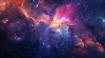 Cosmic Panorama: Stars, Nebulae, and Galaxies