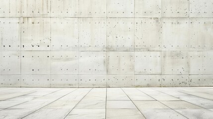 Canvas Print - Background of a white concrete wall