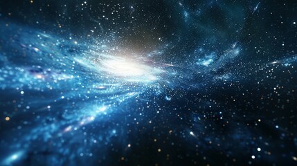 Galaxy and Nebulae-Filled Universe