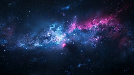 Galaxy Filled with Nebula and Stars: Space Background