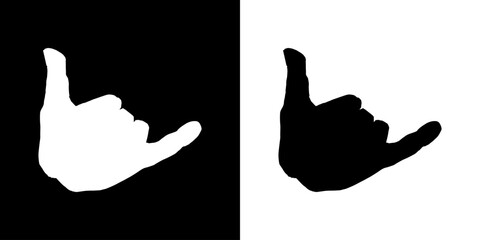 Wall Mural - Finger gesture icon. Finger touch icon. Black icon. Click. Finger. 
