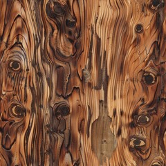 Poster - seamless wood pattern