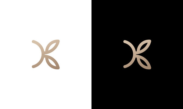 letter k abstract monogram logo design vector