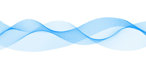 Poster - elegant blue wave background