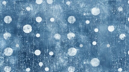 Wall Mural - Chambray Textured Pattern with Distressed Dots