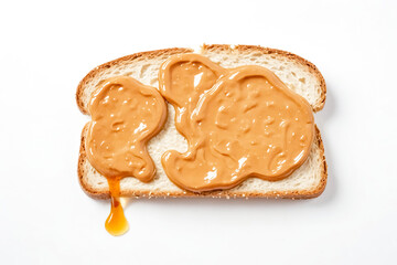 Canvas Print - Peanut Butter Sandwich with Dripping Peanut Butter