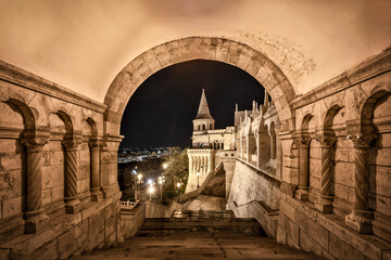 Wall Mural - Photos from various tourist spots in capital of Budapest Hungary