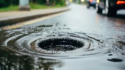 Canvas Print - rain drops 